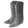 Cowboy Boots Antiqued Lapel Pin